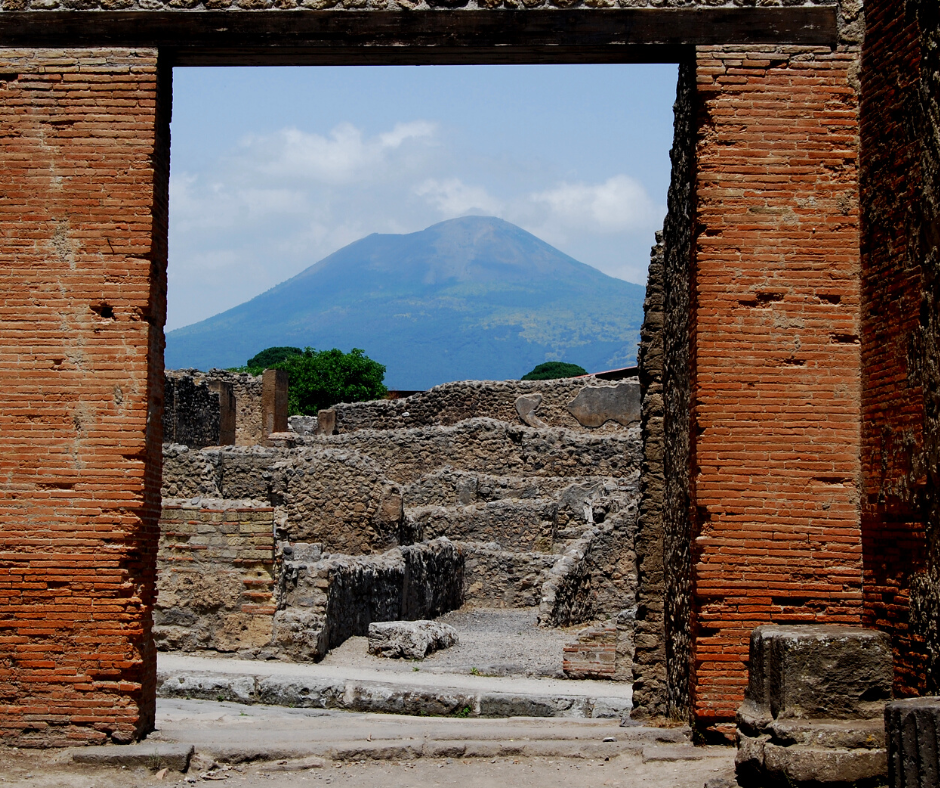 Store doorway in Pompeii, Italy.